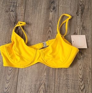 Kittenish Yellow Swim top